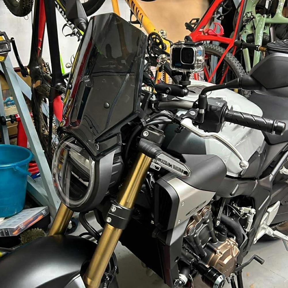 Для HONDA CB650R 2025 CB 650 R 2019-2026 Мотоцикла Туристический Спортивный Ветровое Стекло Ветровик Козырек Дефлектор Обтекатель Крышка