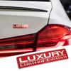 Металлическая наклейка Chrome Luxury Limited Edition Наклейки на автомобиль Кузов Багажник Эмблема Значки Наклейки Универсальная внешняя наклейка на автомобиль