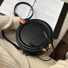 Luxury Small Round Design Crossbody Bags For Women 2021 New Trend Vintage Pu Leather Shoulder Handbags Brand Female Casual Bag
