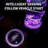 Car Sticker Colorful Universal LED Car Cup Holder RGB Light Mat Pad For Ford Fiesta Ranger Fusion Mondeo Mustang Transit Auto Ac