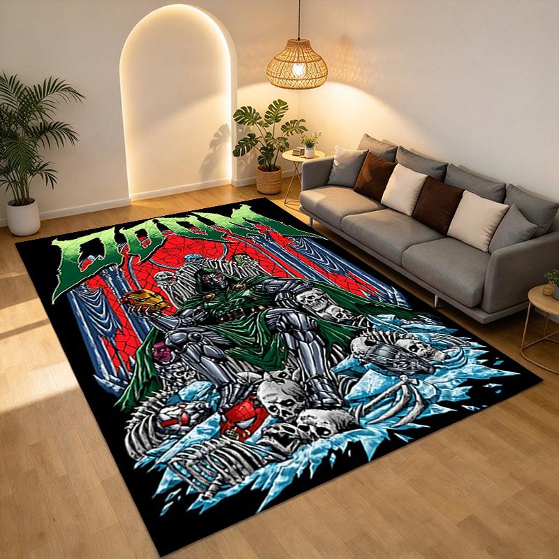 Doom Lord Living Room Nonslip Area Rug Soft Carpet For Bedroom Game Playroom Sofa Office Home Decor Doormat Christmas Gift C926653