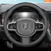 Высококачественная кожаная оплетка на руль для Volvo V60 V90 XC90 S60, противоскользящая ручка автомобиля, аксессуар для интерьера на все сезоны