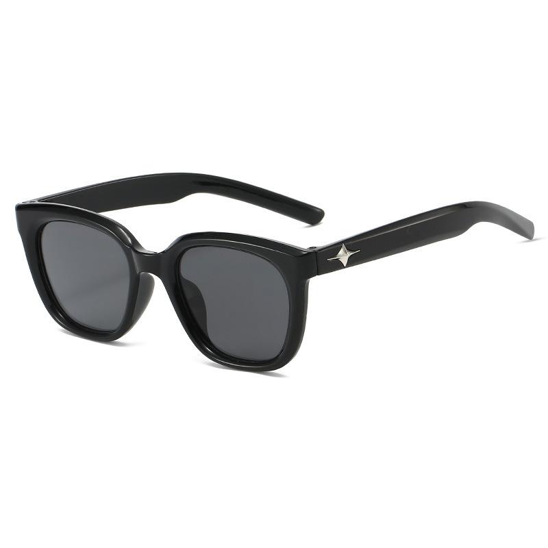 New European and American style GM Women's Korean-style sunglasses with large frames for square and round faces, slimming effect, fashionable retro