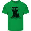 Dog Im Fine Everything is Fine Funny Dog Unisexs Light Cotton TShirt