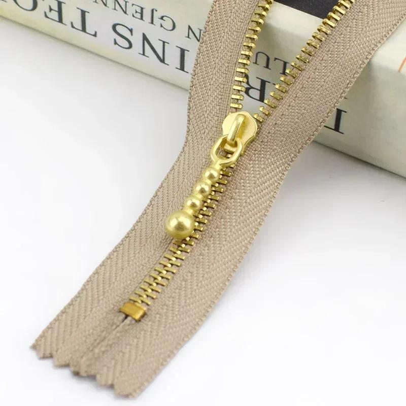 5/10/20Pcs Meetee 3# 12-40cm Close-end Zip Metal Zipper Clothes Auto Lock Zippers Jeans Pocket Zips Repair Tailor DIY Accessory