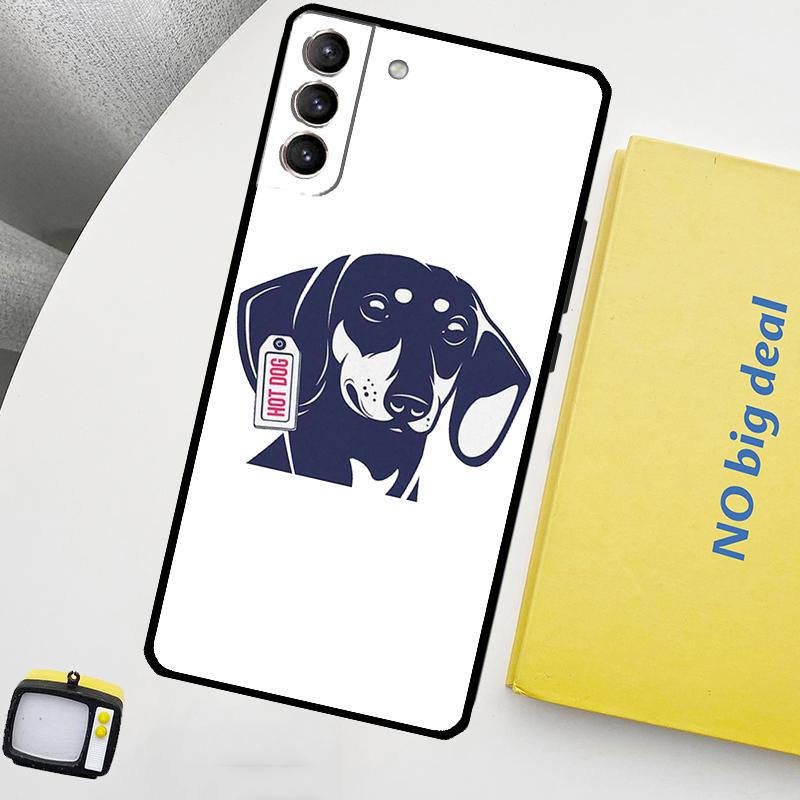 Dachshund Dog Phone Case For Samsung Galaxy S25 Ultra S20 S21 S22 S23 Plus S24 Ultra S9 S10 S25 FE Cover