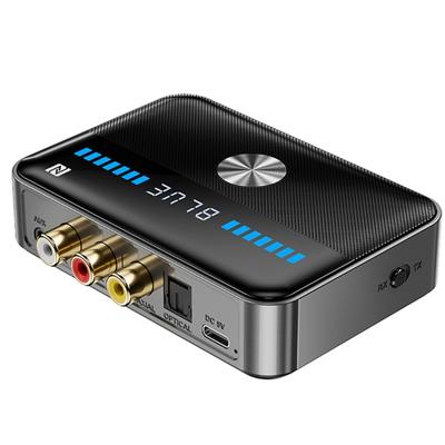 Адаптер-приемник с поддержкой Bluetooth 5.3 с 2 подключениями, функцией звонка, подсветкой для домашних и автомобильных музыкальных систем