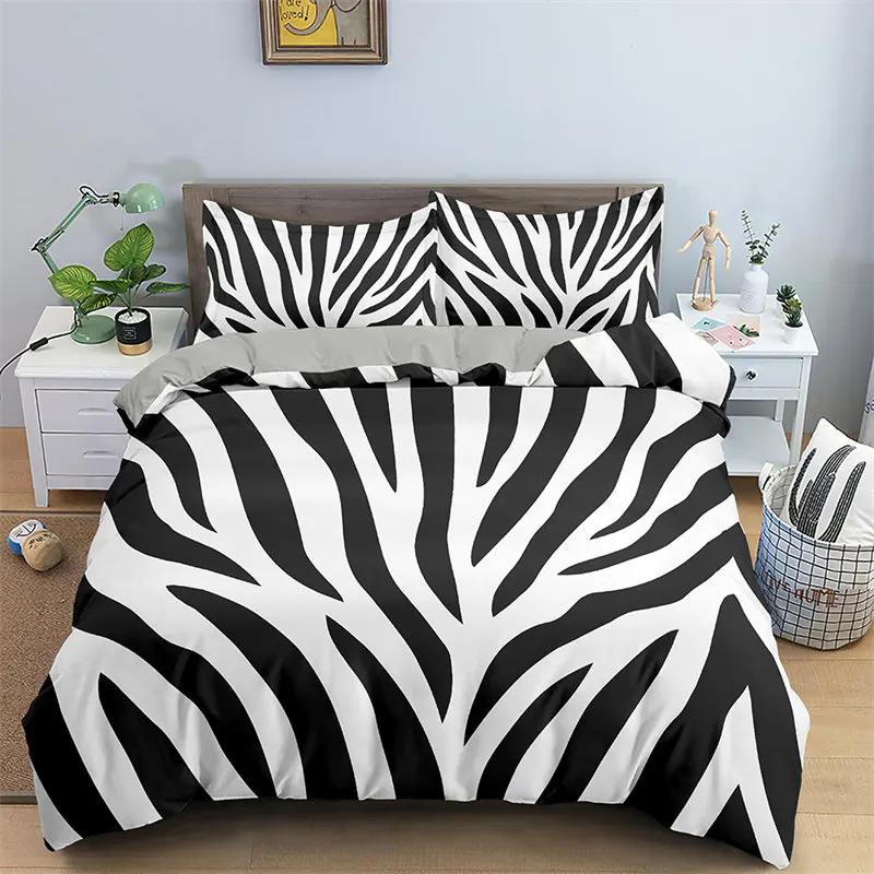 Geometric Duvet Cover Microfiber King Queen Full Twin Bedding Set For Kids Teen Adult Bedroom Decor Abstract Pattern Quilt Cover