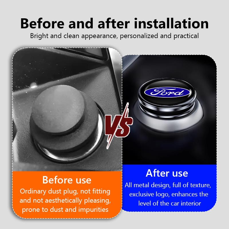 SPZS3 For Ford Car Cigarette Lighter Cap Dust Proof Cover Auto Accessories Escape Ecosport Fusion Explorer Expedition Taurus