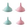 5 Pack Plastic Kitchen Funnel Liquid Funnel Oil Funnel for Filling Bottle with Oil Liquid Food Powder 2 Colors to Choose