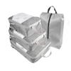 Compression Packing Cubes 4pcs/set Travel Storage Bag Portable Luggage Suitcase Organizer Set Extensible Packing Mesh Bags for Clothing Shoes