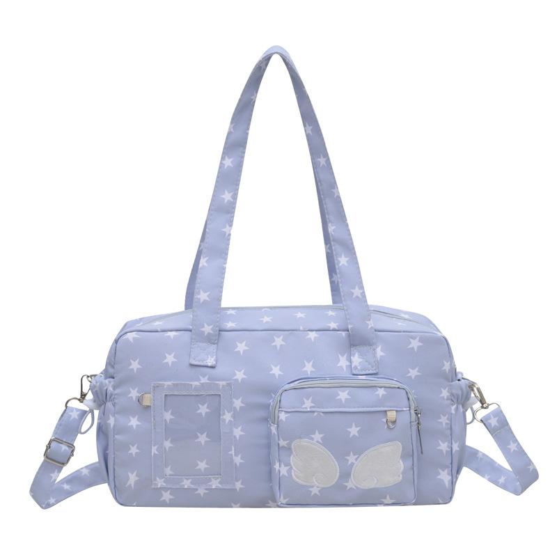 Baby bag pain bag Japanese star print tote bag women's year new shoulder bag commuter highvalue underarm bag