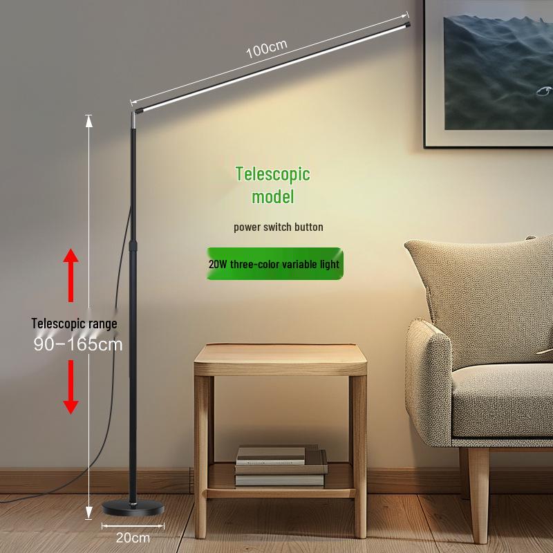 Super Bright T98 LED Floor Lamp for Living Room, Bedroom, or Study - Eye Protection and Ambient Lighting.