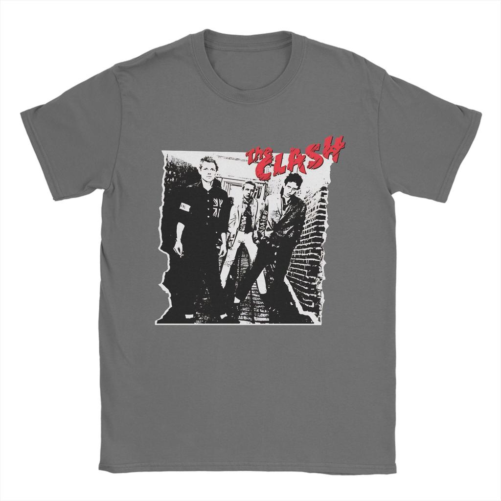 Streetwear TShirt Summer The Clash Self Titled Enhanced Album Clash At Demonhead Hippie TShirts for Unisex Short Sleeve Top Tees