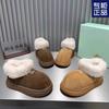 Thick-soled Fur Integrated New Autumn and Winter Piled Thickened Fluffy Shoes Soft-soled Warm Snow Boots Women's Shoes