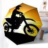 1pc Motorcycle Sunset Themed High-quality Umbrella,Automatic Opening and Closing Umbrella,Multi-functional Umbrella G0811049