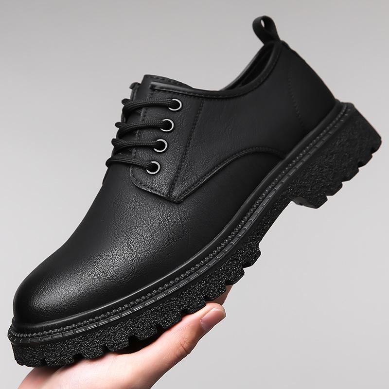 2025 Spring Trend Men's Boots, Vintage Young Men's Shoes, British Fashion Low Top Martin Boots