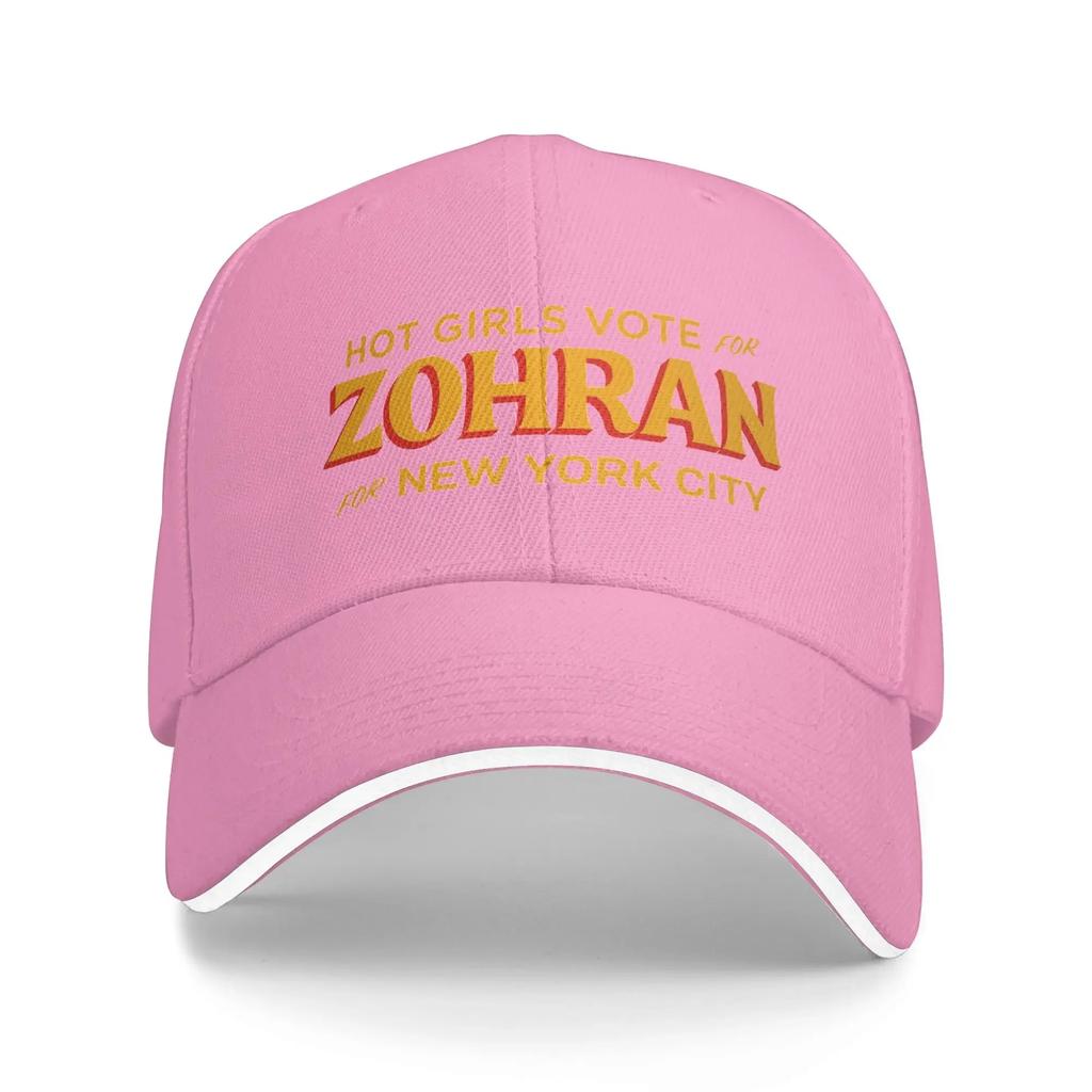 Hot Girl Vote for Zohran for New York City Baseball Cap  Unisex Men Custom DIY Summer Casual Outdoor Gym Sun Visor Baseball Caps