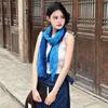 Women Scarf Autumn Winter Tie-Dye Scarf Soft Smooth Texture All-Weather Shawl Versatile Outdoor Accessory