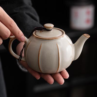 Китайский чайный сервиз кунг-фу, креативный керамический маленький чайник, офисный чайник с фильтром пуэр, простые аксессуары для домашней чайной церемонии
