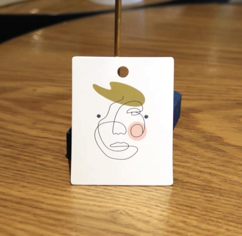 100 шт., линейный узор для сережек, картонная упаковка для ювелирных изделий