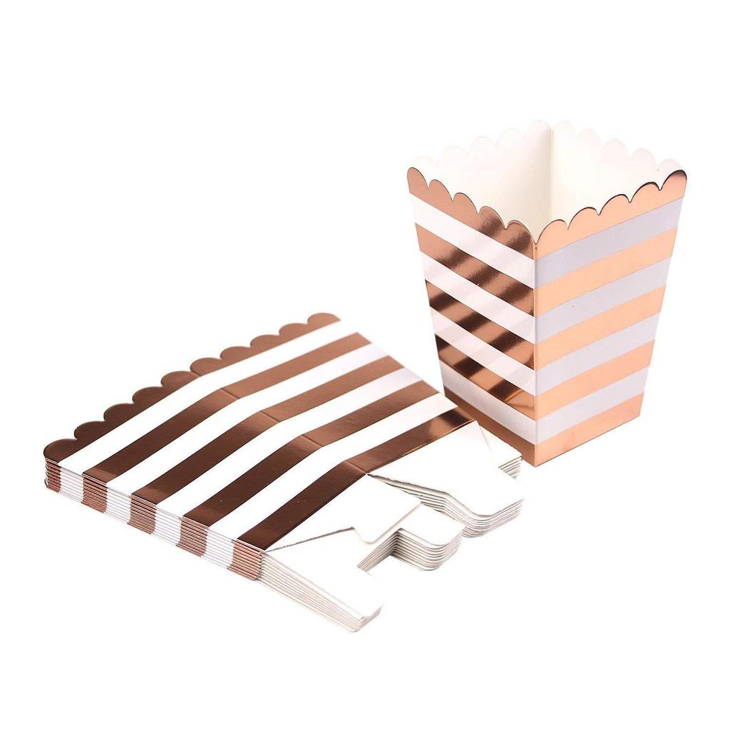 12шт блестящие 8 цветов коробки для попкорна товары для свадебной вечеринки