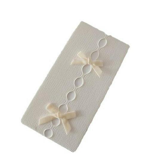 Y2K Белые банты ажурные чулки, сладкий стиль Лолиты, весна/осень черные шелковые колготки