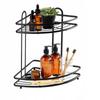 Black Corner Wall Shelf for Bathroom