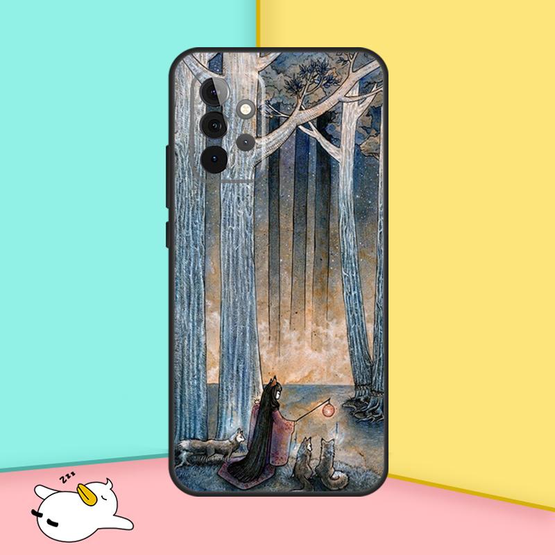 Китцунэ Арт-кейс для лисы для Samsung Galaxy A36 A56 A16 A33 A13 A23 A52 A32 A12 A54 A34 A14 A53 A15 A35 A55 A17