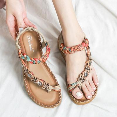 Модные и удобные сандалии, противоскользящая повседневная обувь, женская обувь с круглым носком