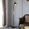 Modern Black LED Floor Lamps Creative Bedroom Reading Deco Dining Room Light Indoor Bulb Dimming White Adjustable