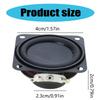 2 шт. 40 мм 4 Ом 5 Вт портативные динамики 2 дюйма 16 ядер маленькие полнодиапазонные резиновые боковые внутренние магнитные сменные динамики