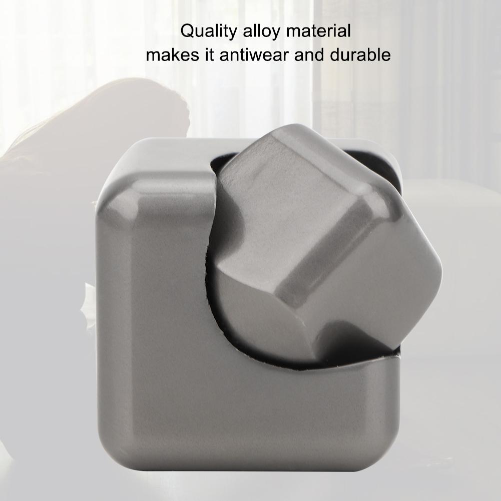 Красочный кубический квадратный ручной спиннер, гироскоп для пальцев, игрушки для снятия стресса и тревоги(Серый)