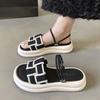 Beautiful Thick-soled Cool Slippers for Women's Summer Wear with Skirts, New High-end Beach Shoes