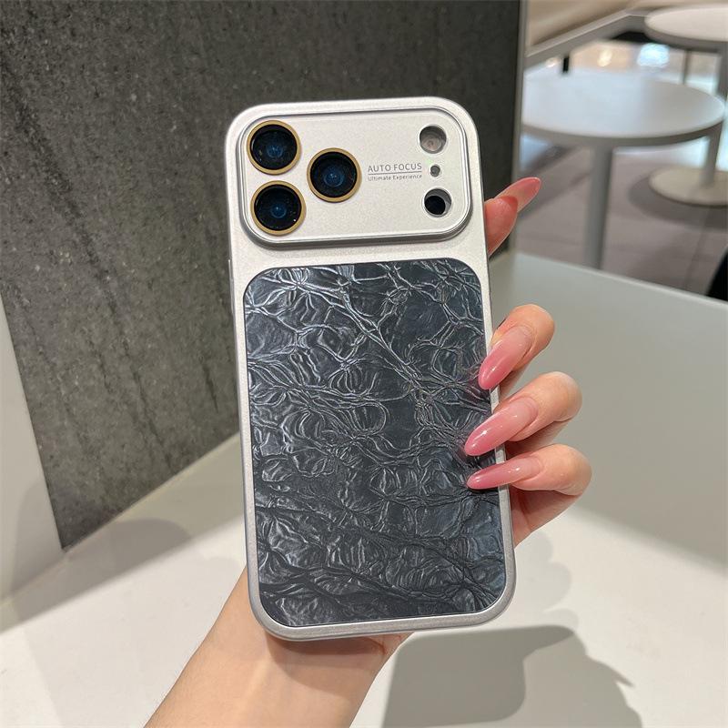 Чехол с узором «Ледяные трещины» для iPhone 16 Pro Max и Apple 15, Мгновенно трансформируется для 17 PM, Премиальное ощущение