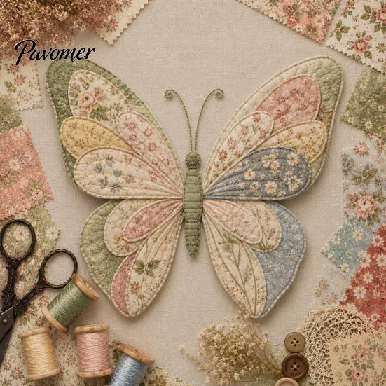 Креативные Наборы для Хобби Садовые Животные Пэчворк DIY Набор, Цветочная Ткань Шитье Милые Ретро Наборы Бабочка Птица Набор для Творчества для Взрослых, Домашний Фермерский Стиль