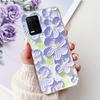 Чехол для телефона Realme 8 5G RMX3241 Realme8 5G Элегантный Цветочный Кот Печать Мягкий Силикон Прозрачный ТПУ Чехлы