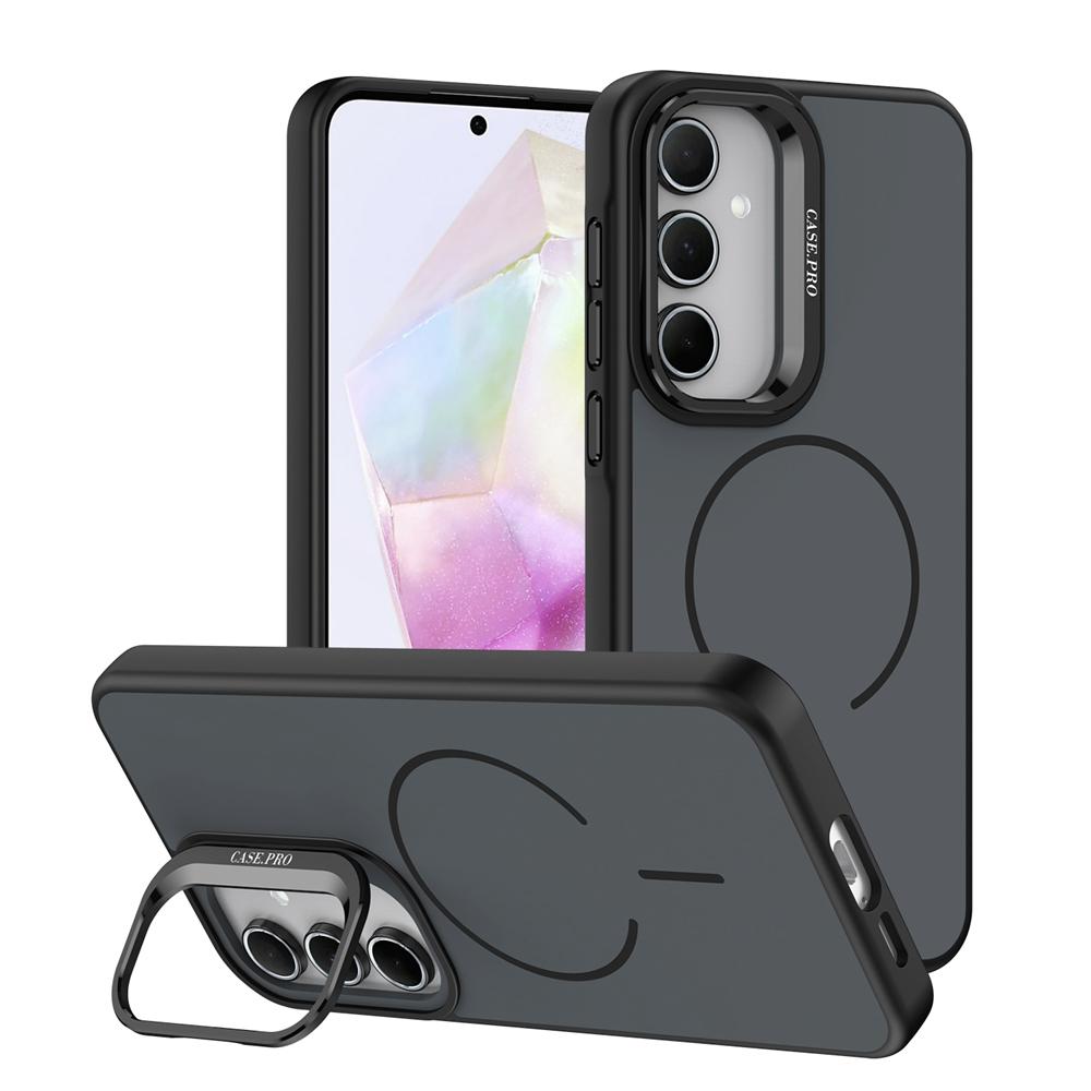 KEYSION Матовый чехол-подставка для телефона с покрытием Soft-touch для Samsung A55 5G A35 A25 A15 4G, Магнитная противоударная задняя крышка для Galaxy A05S