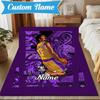 Custom Name Kobe's Legacy Art Rug for Living Room, Game Rooms, Office, Bedroom, Floor Mat Playful Design, fan gifts Christmas decor