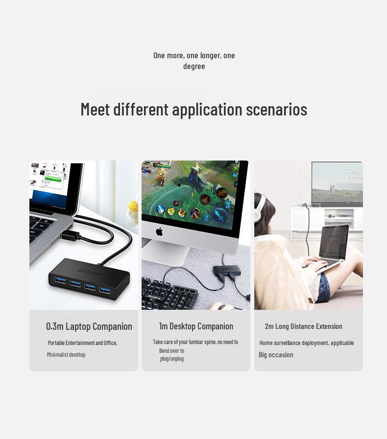 USB 3.0 хаб ORICO с портом дополнительного питания