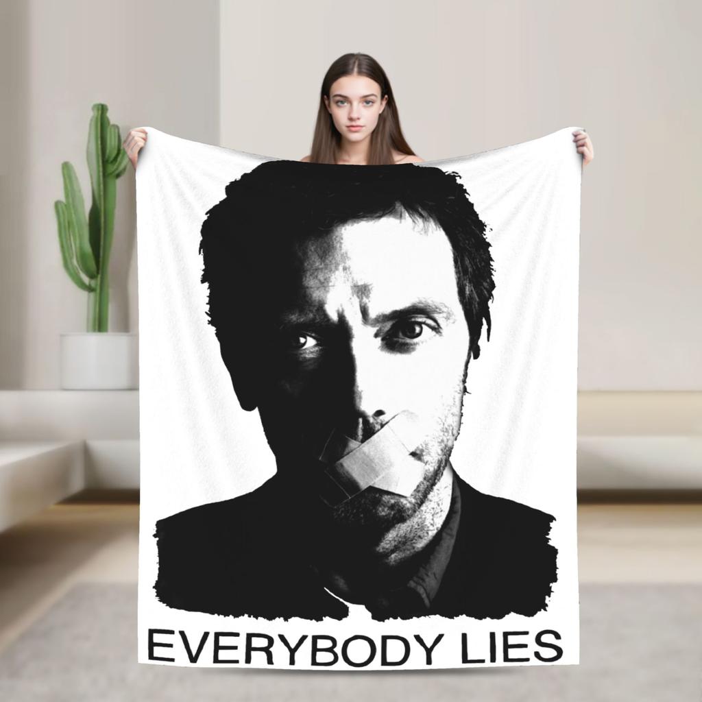 Плед House MD Хью Лори Доктор Хаус Плюшевый Винтажный Теплый Плед для Покрытия Стула Дивана Весна Осень