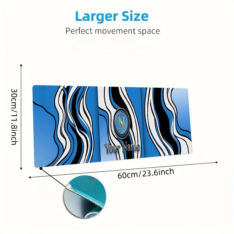 S3 Custom Name Large Size Mouse Pad Large Gaming Table Cushion Non-slip Laptop Tablet Big Mousepad XXL Mat Mini PC Playmat With Lock edge
