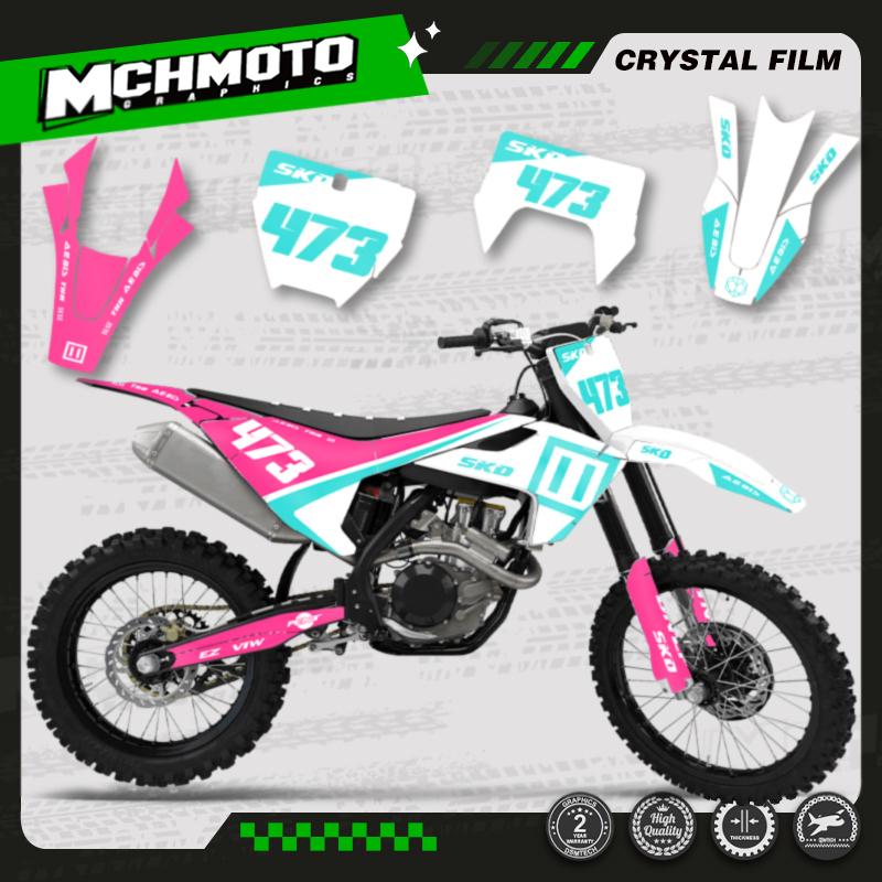 MCHMFG For Husqvarna TC FC TX FX FS 2016 2017 2018 TE FE 2017 2018 Graphics Decal Sticker Kit Motorcycle