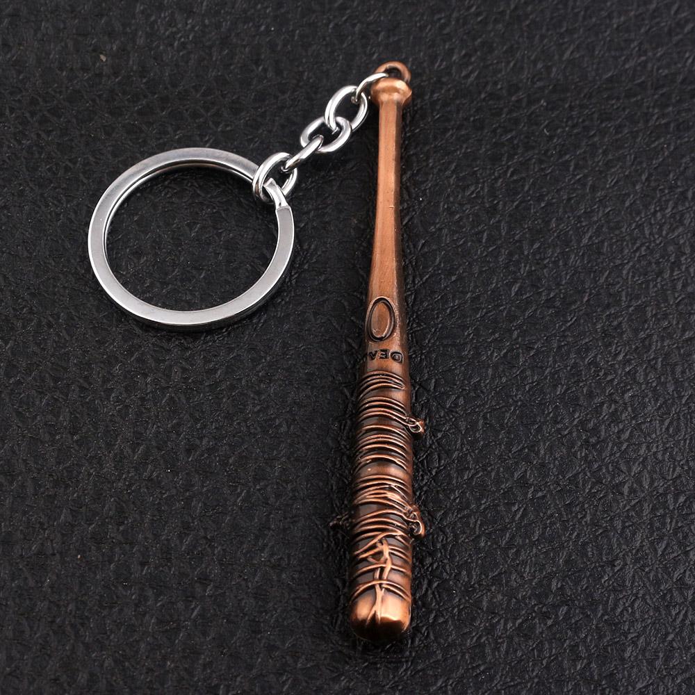 ТВ Ходячие мертвецы Брелок-ключница Бейсбольная бита Негана LUCILLE Форма бейсбольной биты Брелок для мужчин Женщин Автомобиль Сумка Ключ Украшения Аксессуары