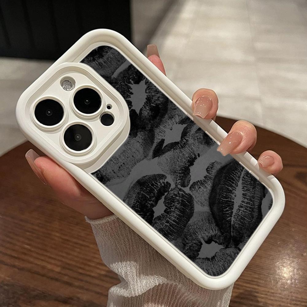 LZ22 Lips Kiss Digital Design силиконовый чехол для телефона Xiaomi 11 Lite 5G 14T Redmi 14C 13C A3 Note 12 11 9 10 13 Pro Plus противоударный задний чехол