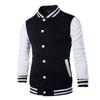 Jacket European Men's Casual Men's Stand Collar Baseball Jacket