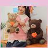 Teddy Bear Orange Bear Brown Bear Toy Pillow Plush Stuffed Gift Cushion