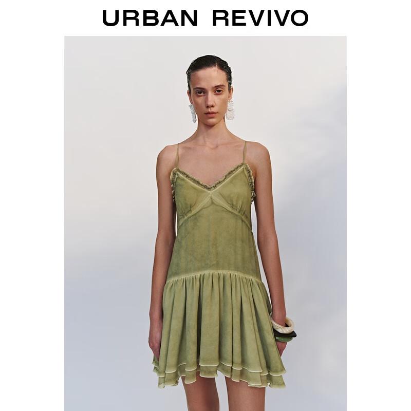 UR 2025 Autumn Lace Strap Mini Dress