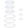 3/4pcs Silicone Sealing Gaskets Accessories for Drinking Cup 24/32/40/64oz Seal Rings Replacement Water Bottle Cup Parts