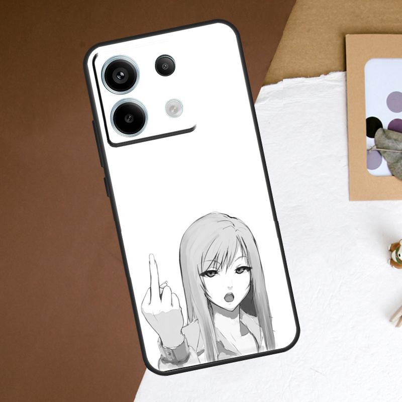Смешной Чехол с Мемами Средний Палец Для Xiaomi Redmi Note 13 11 9 10 12 Pro Plus 9S 10S 11S 12S Redmi 13C 9C 10C 12C Чехол